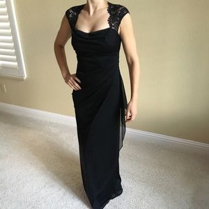 Black LaceCutout XSCAPE (by JoannaChen) Dress